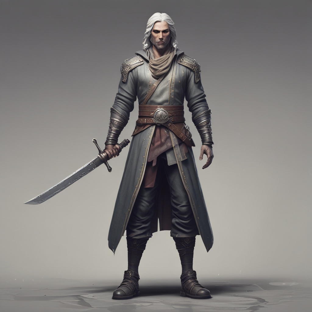 Character 1 standing with a sword