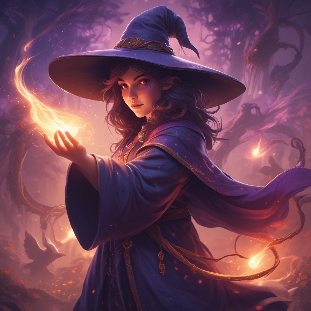 Character 2 casting a spell
